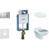 GEBERIT - Kombifix Set predstenovej inštalácie, klozet Alpha s doskou, tlačidlo Sigma30, chróm mat/chróm 110.302.00.5 NR7