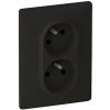 Legrand Valena Life dvojzásuvka (čierna)
