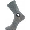VOXX Ponožky anatomicky tvarované z merino BAREFOOTAN s ionty stříbra SVĚTLE ŠEDÉ (3 páry) 35-38 124962