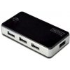 Digitus USB 2.0 hub 7-portů černý s napájecím zdrojem ( 5V , 3,5A ) DA-70222