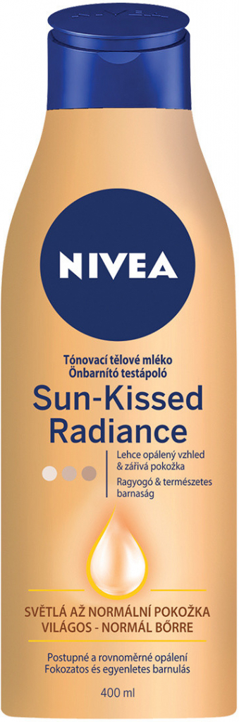 Nivea Sun Kissed Radiance tónovacie telové mlieko pre svetlú až normálnu  pokožku 400 ml od 5,5 € - Heureka.sk