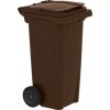 PK Group Plastová popolnica 120 l hnedá