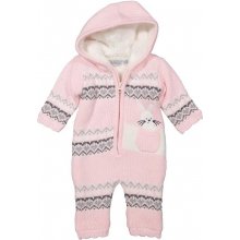 Dirkje Overal pletený s kožušinkou Z-SO SOFT HUNNY BUNNY Light pink grey silver off white