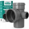 Kanalizačný T-kus 110 mm s odbočkou 50 mm, 90°