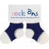 KIKKO Sock Ons Držiak ponožiek Classic - Tmavo modrá (6-12m)
