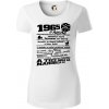1965 v kocke - Dámske tričko z organickej bavlny Origin (GOTS) - XL ( Biela )