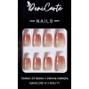 Umelé nechty Deni Carte štvorcové farebné nude 24 ks