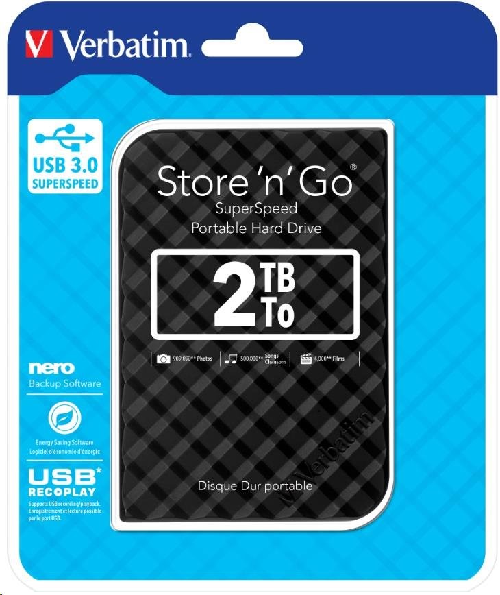 Verbatim Store 'n' Go 2TB, 2.5", 53195 od 71,9 € - Heureka.sk