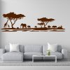Veselá Stena Samolepka na stenu Africké safari Farba: hnedá, Veľkosť: 100 x 32 cm