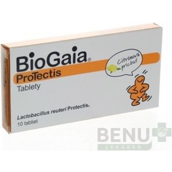 EwoPharma BioGaia ProTectis žuvacie tabliety citrónová príchuť 10 ks od  5,16 € - Heureka.sk