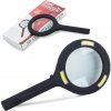 Verk Ručná čítacia lupa 3× s SMD LED a sklenenou šošovkou