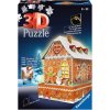 RAVENSBURGER Svietiace 3D puzzle Nočná edícia Perníková chalúpka 216 dielikov