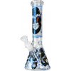Sklenený Bong Blue Gorilla Triple Thick Svieti V Tme 25cm Black Sheep