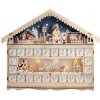 Solight LED adventný kalendář horská chata LED 50x40cm 1V258