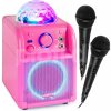 Vonyx SBS55P BT Karaoke Reproduktor s LED Ball růžová