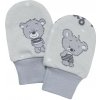 ESITO Dojčenské rukavice Teddy bears Šedá Veľ. 68