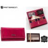 Peterson veľká, purpurová dámska kožená peňaženka s RFID ochranou 19×10 cm