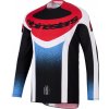 Dres TECHSTAR KNIF, ALPINESTARS (černá/bílá/modrá/červená, vel. L)