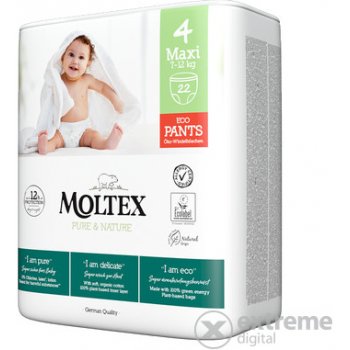 Moltex Pure & Nature natahovací Maxi 7-12 kg 22 ks