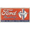 Plechová ceduľa Ford Mustang - Horse & Stripes, 50 x 25 cm