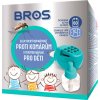 Bros Elektrický odparovač proti komárom + tekutá náplň pre deti 40 ml