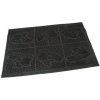 Gumová kefová rohož Shoes - Squares - 60x40x0,7cm 70080115