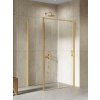 New Trendy Prime Gold Brushed sprchovací kút 140x80 cm zlatá brúsené/priehľadné sklo K-3851