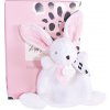 Doudou et Compagnie Paris Doudou Dárková krabička růžová mini králíček 17 cm