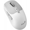 Genius NX-8080S BT Myš, bezdrátová, optická, 1600DPI, 7 tlačítek, tichá, Copilot, 2,4GHz, Bluetooth 5.3, bílo-šedá 31030042401