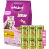 WHISKAS Junior chicken 14kg + WILD FARM Premium Grain Free Turkey and Salmon Junior 6x400g