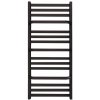 Regnis LOX DUO, vykurovacie teleso 300x1800mm, 652W, čierna matná, LOXDUO1810/300/D270/BLACK