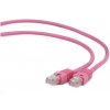 Gembird PP12-5M/RO UTP Cat5e Patch, 5m, růžový
