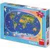 Dino Puzzle Dětská mapa 300 XL dílků