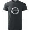Hippie - Klasické pánske tričko - 2XL ( Čierna )