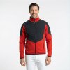 Mikina DAINESE MEVO FULL ZIP MID- Stretch-Limo- Červená Červená M