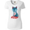 Folklór - líška samostatná - Dámske tričko z organickej bavlny Origin (GOTS) - XL ( Biela )