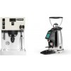 Rancilio Silvia PRO X, white + Rocket Espresso SPLUGA, chrome