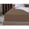 Textilomanie Jersey plachta EXCLUSIVE tmavohnedá 200 x 220 cm