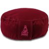 PRÁNA Meditačný vankúš s poťahom bordová 36x12