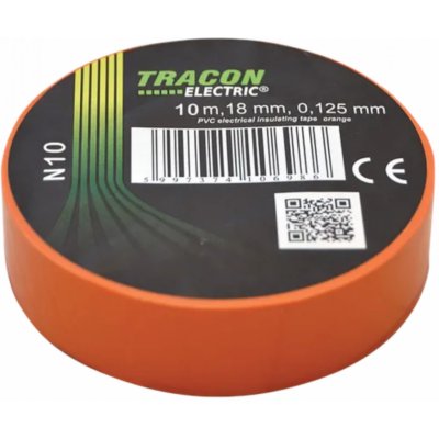 Tracon electric Páska izolačná 18 mm x 10 m oranžová