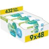 PAMPERS Harmonie Aqua Plastic Free 432 ks (9× 48 ks)