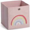 Zeller Detský úložný box Rosy Rainbow 28x28x28 cm