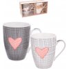 Orion Porcelánový hrnček PINK HEART 2 x 350 ml