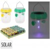 Solárna lucerna s lapačom hmyzu LED, priemer 7 cm, výška 9 cm, mix farieb