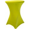 TENTino Elastický obrus STANDARD na koktejlový bistro stôl 60 cm VIAC FARIEB Farba obrusu: SVETLOZELENÁ / APPLE GREEN