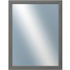 DANTIK - Zrkadlo v rámu, rozmer s rámom 70x90 cm z lišty STEP tmavošedá (3021)