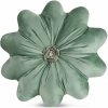 Eurofirany Vankúš FLORES 5 šalviová mätová Zamat 40 cm kruh