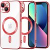 Techsuit Luxury Crystal MagSafe kryt na iPhone 13 – červený