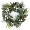 Berry and pinecone Vianočný veniec biela 45 x 10 x 39 cm