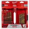 MILWAUKEE 48894760 sada vrtákov do ráz.uťahováka 2-10mm, 19ks, TiN, 6-hranná stopka PH box